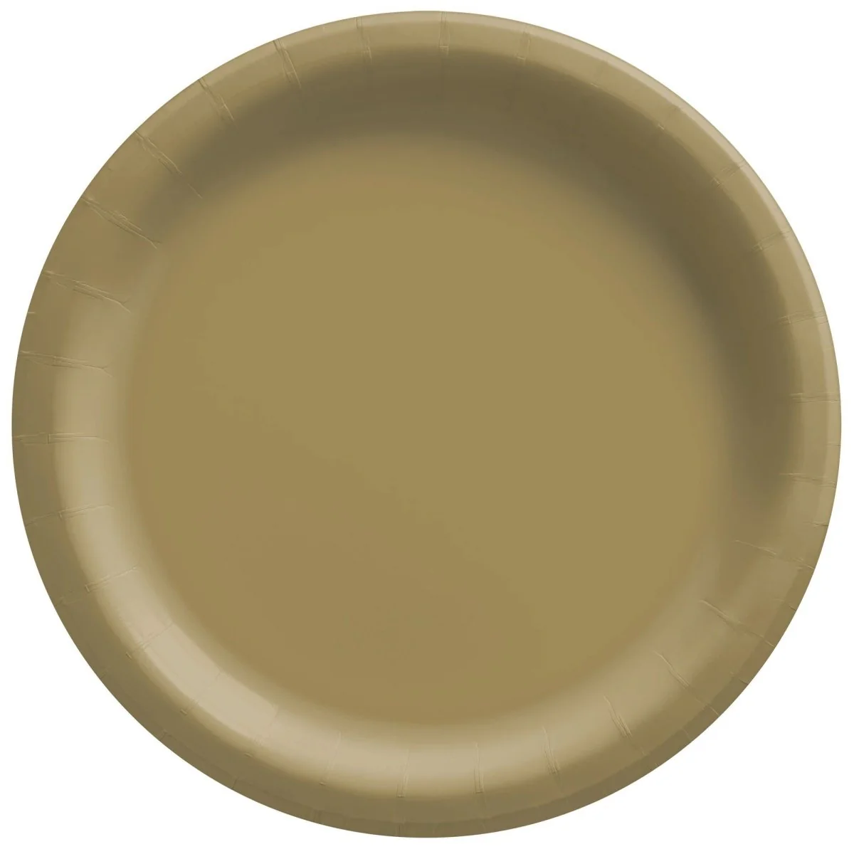 Gold Round Paper Plates, 9 Inches, 20 Count