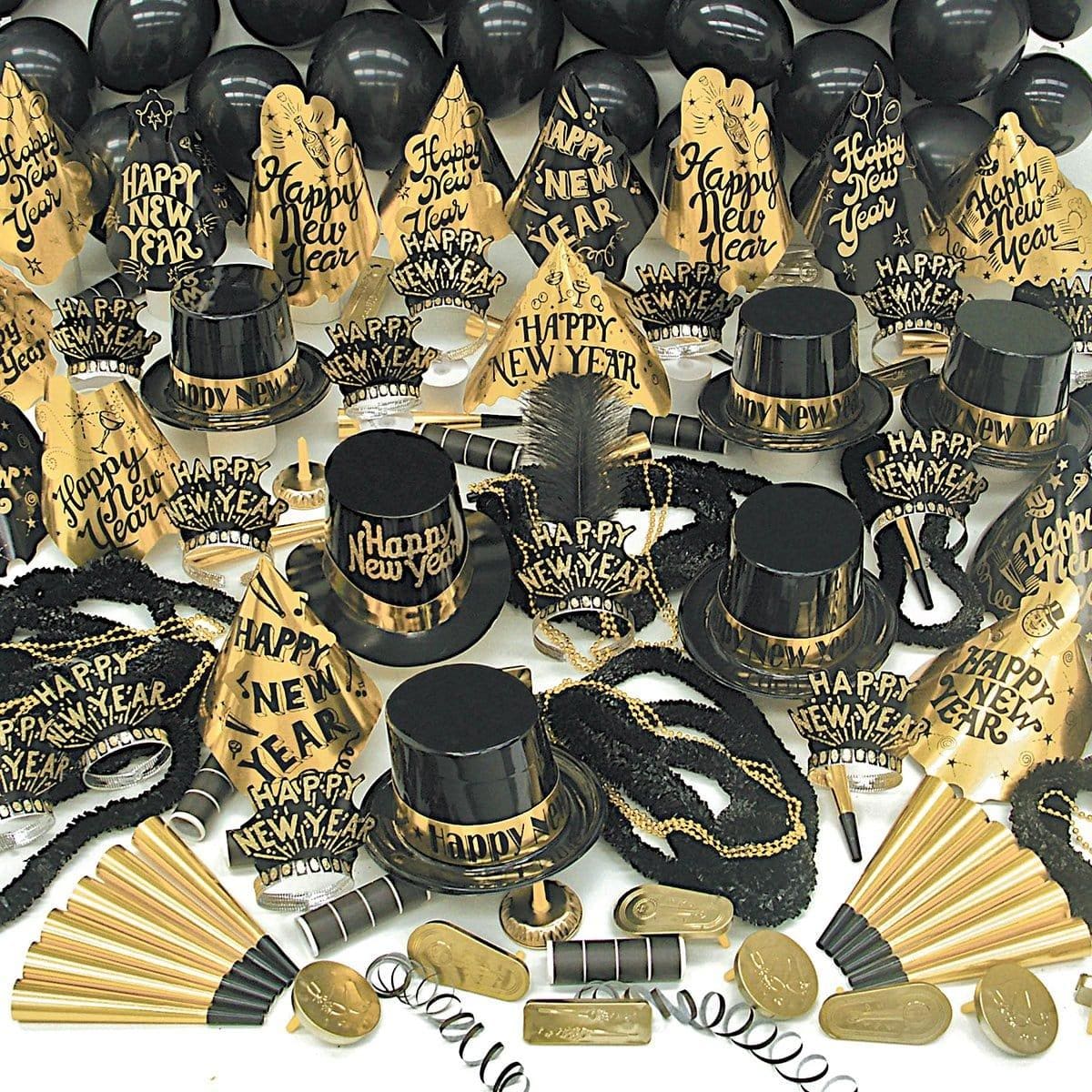 Gold Sensation Party Kit For 100 People, 252 Count