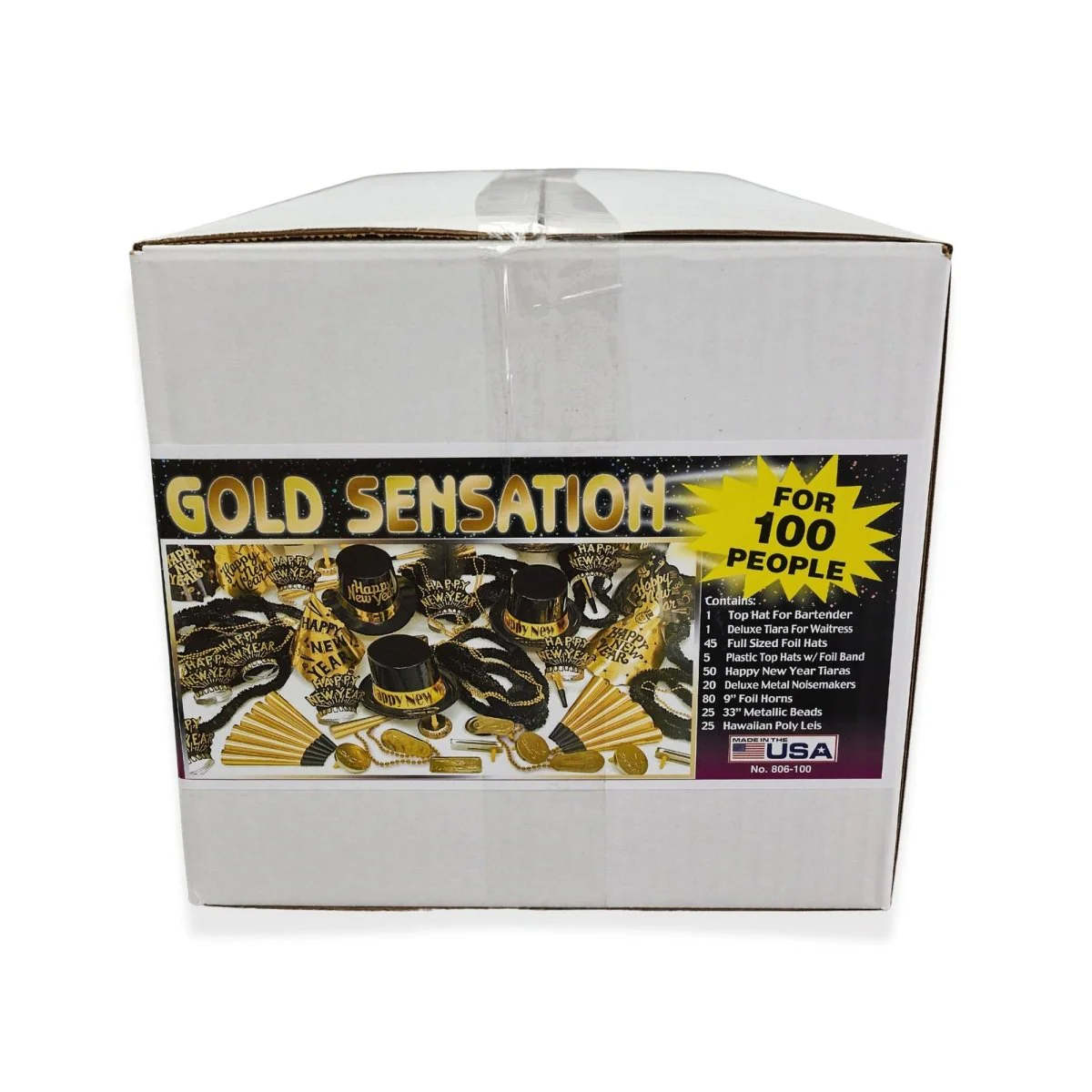 Gold Sensation Party Kit For 100 People, 252 Count - Image 2