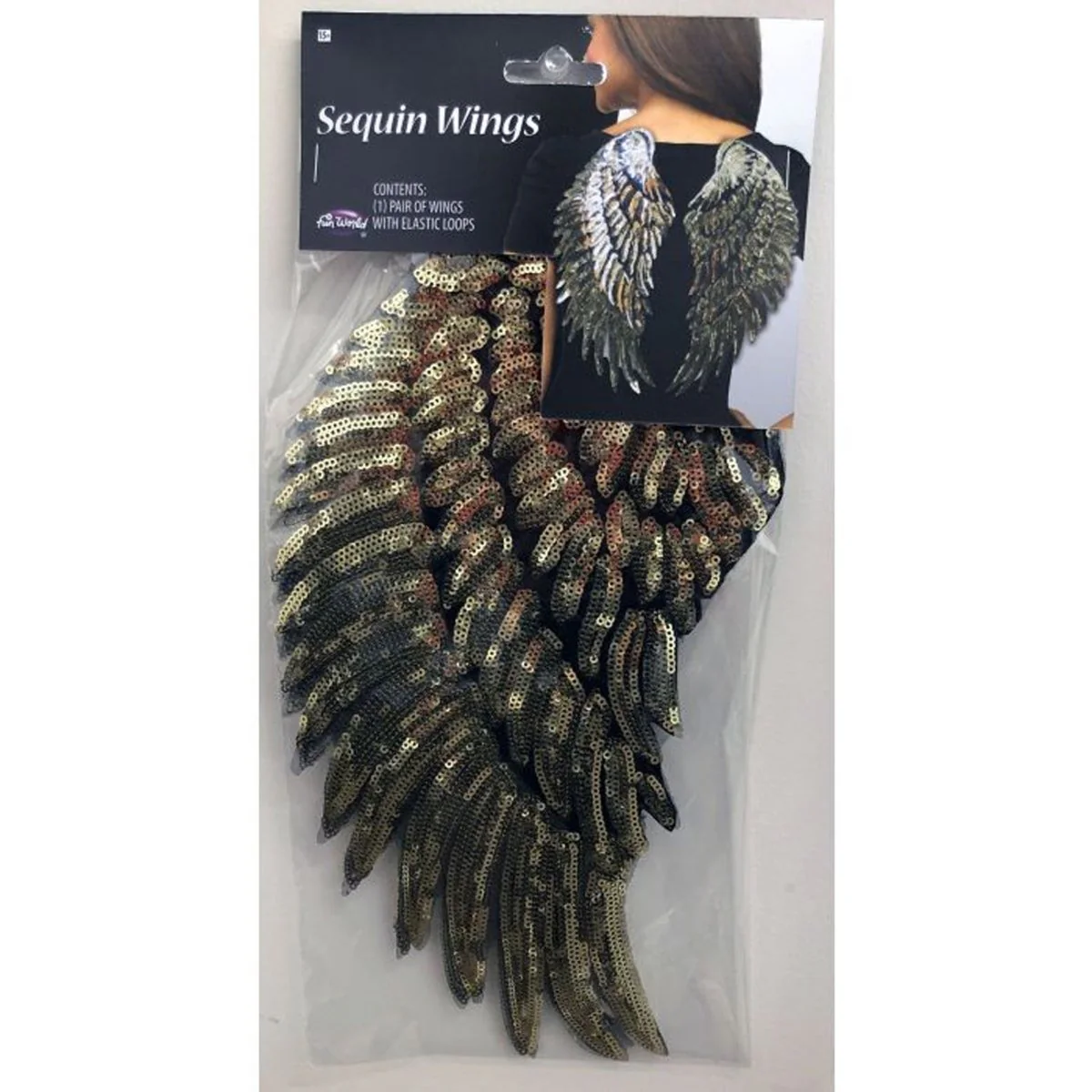 Gold Sequin Wings - Image 2