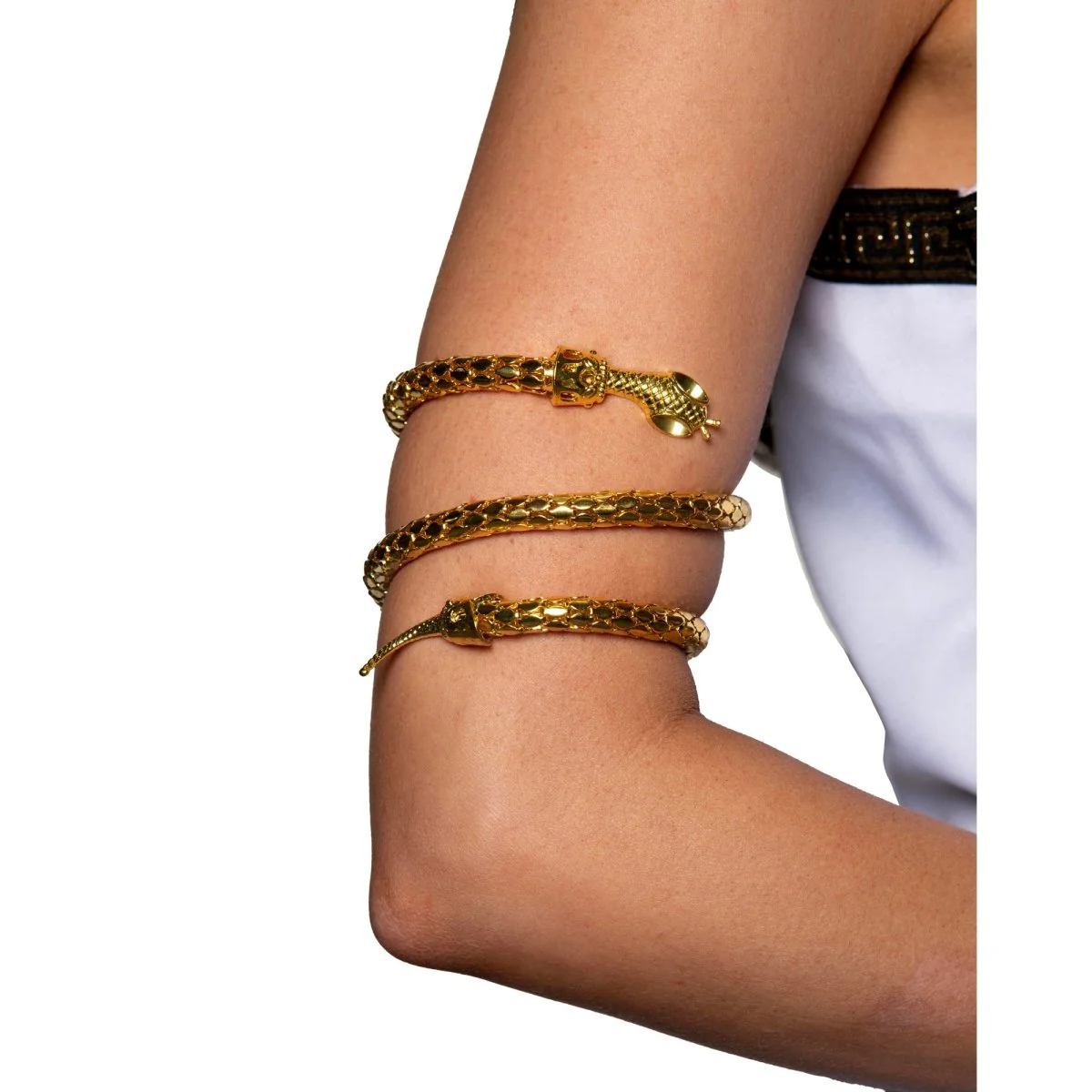 Gold Snake Arm Band for Adults