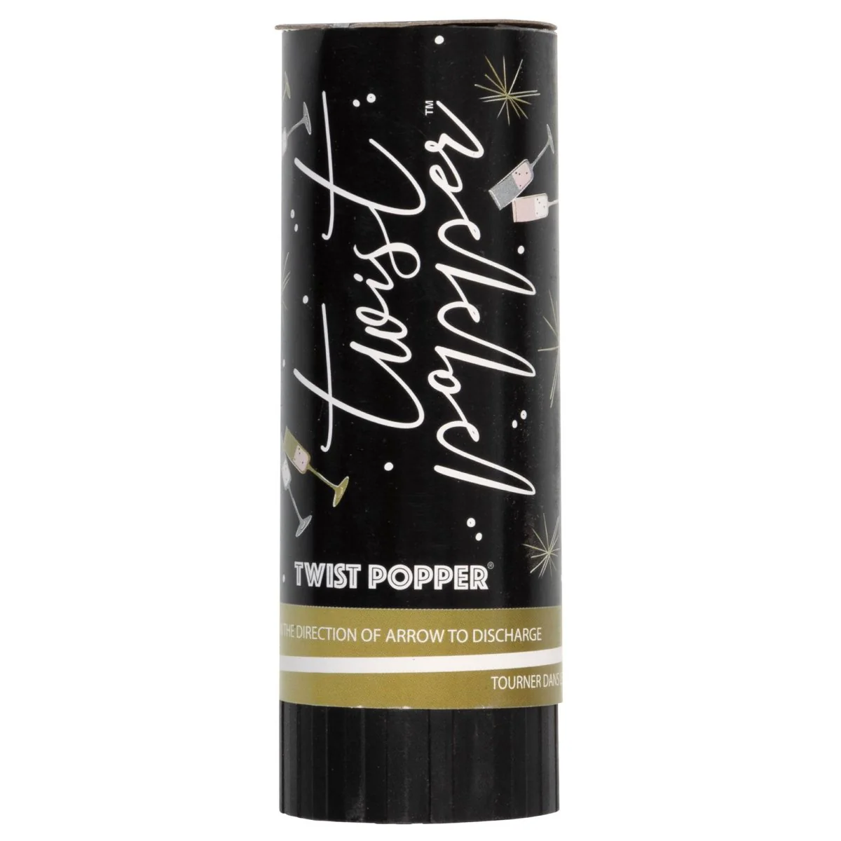 Gold Twist Poppers, 3 Count