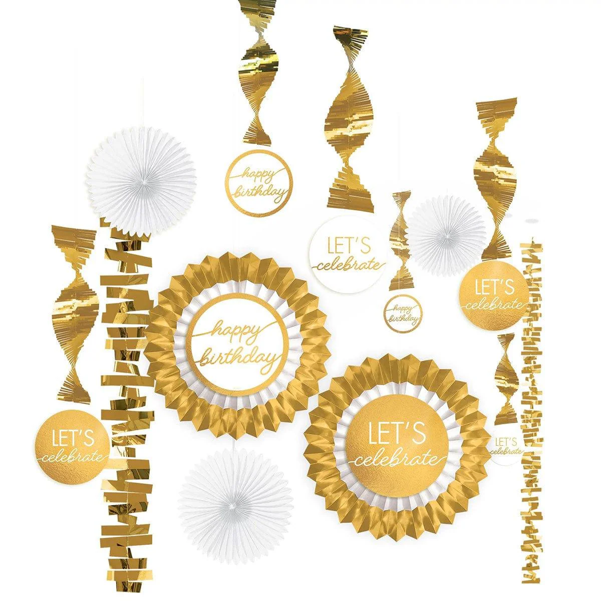 Golden Age Birthday Decorating Kit, 13 Count