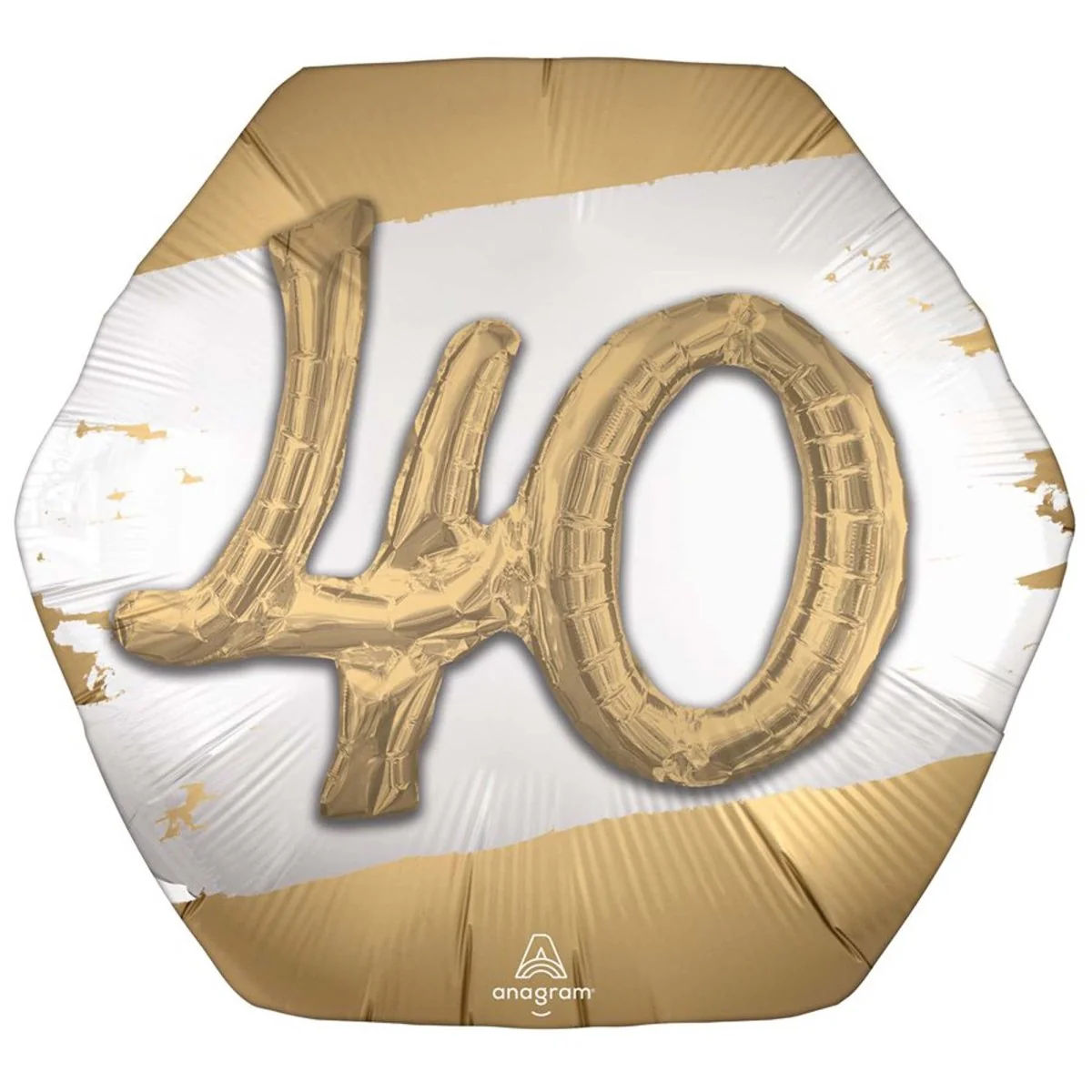 Golden Age Number 40 Supershape Balloon, 30 Inches, 1 Count