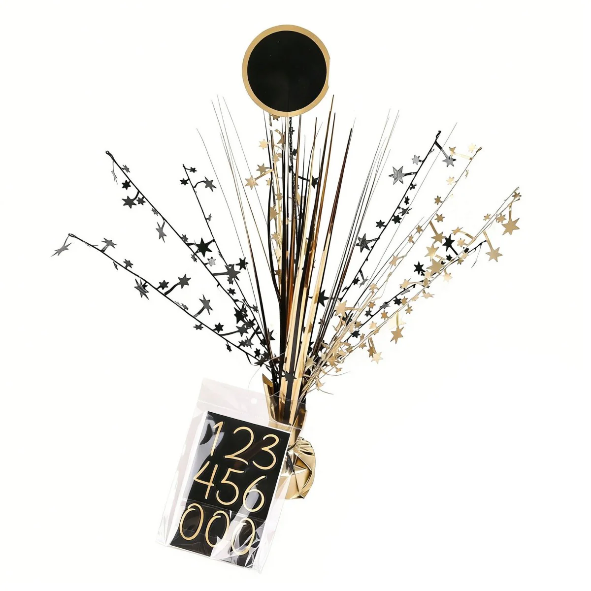 Golden Celebration Birthday Customizable Centerpiece, 18 Inches, 1 Count