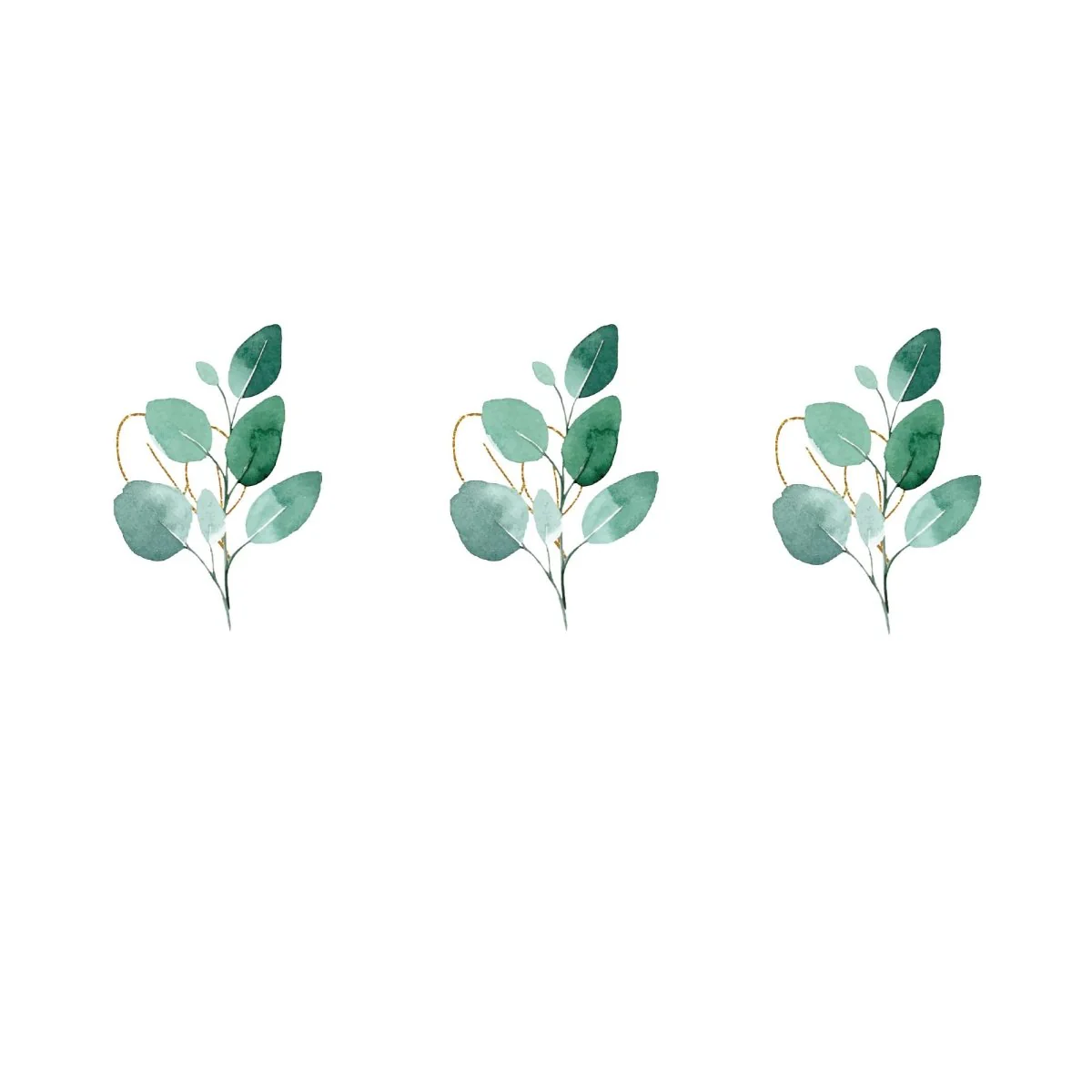 Golden Foliage Cupcake Toppers, 12 Count