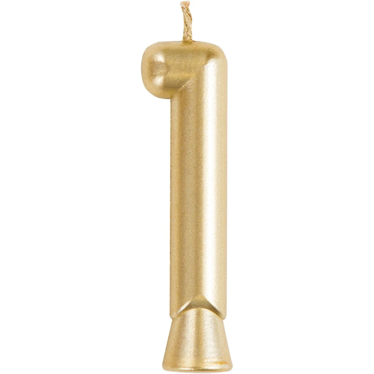 Golden Number 1 Birthday Candle, 1 Count