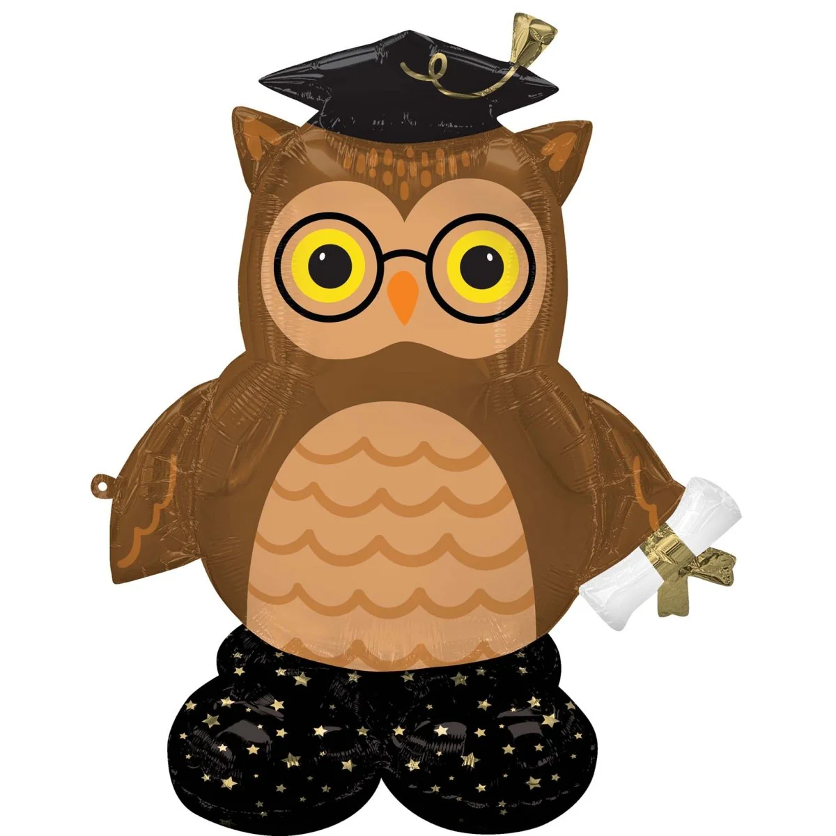 Grad Wise Owl Airloonz Standing Air-Filled Foil Balloon, 44 Inches, 1 Count