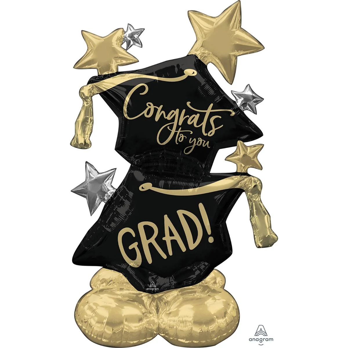 Graduation Airloonz Standing Air-Filled Foil Balloon, 51 Inches, 1 Count