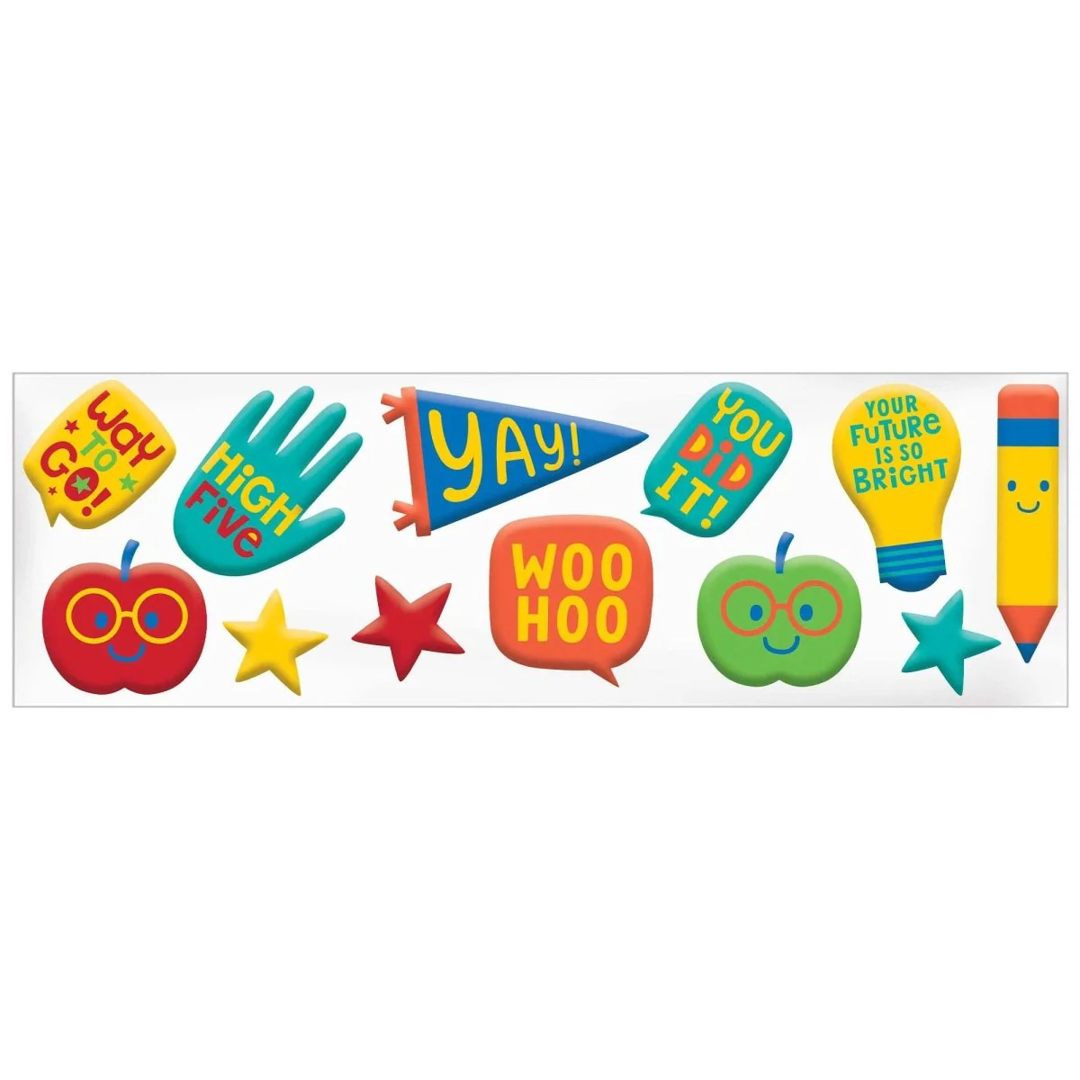 Graduation Fun Gel Clings, 12 Count