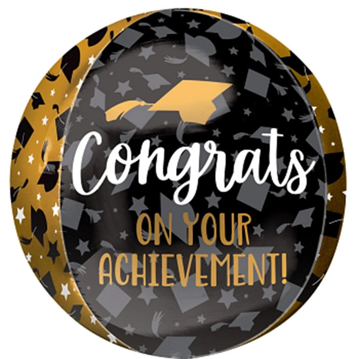 Graduation Orbz Balloon "Congrats on Your Achievement!", 15 in