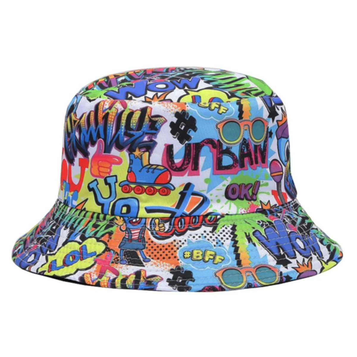 Graffiti Retro Bucket Hat for Adults - Image 4