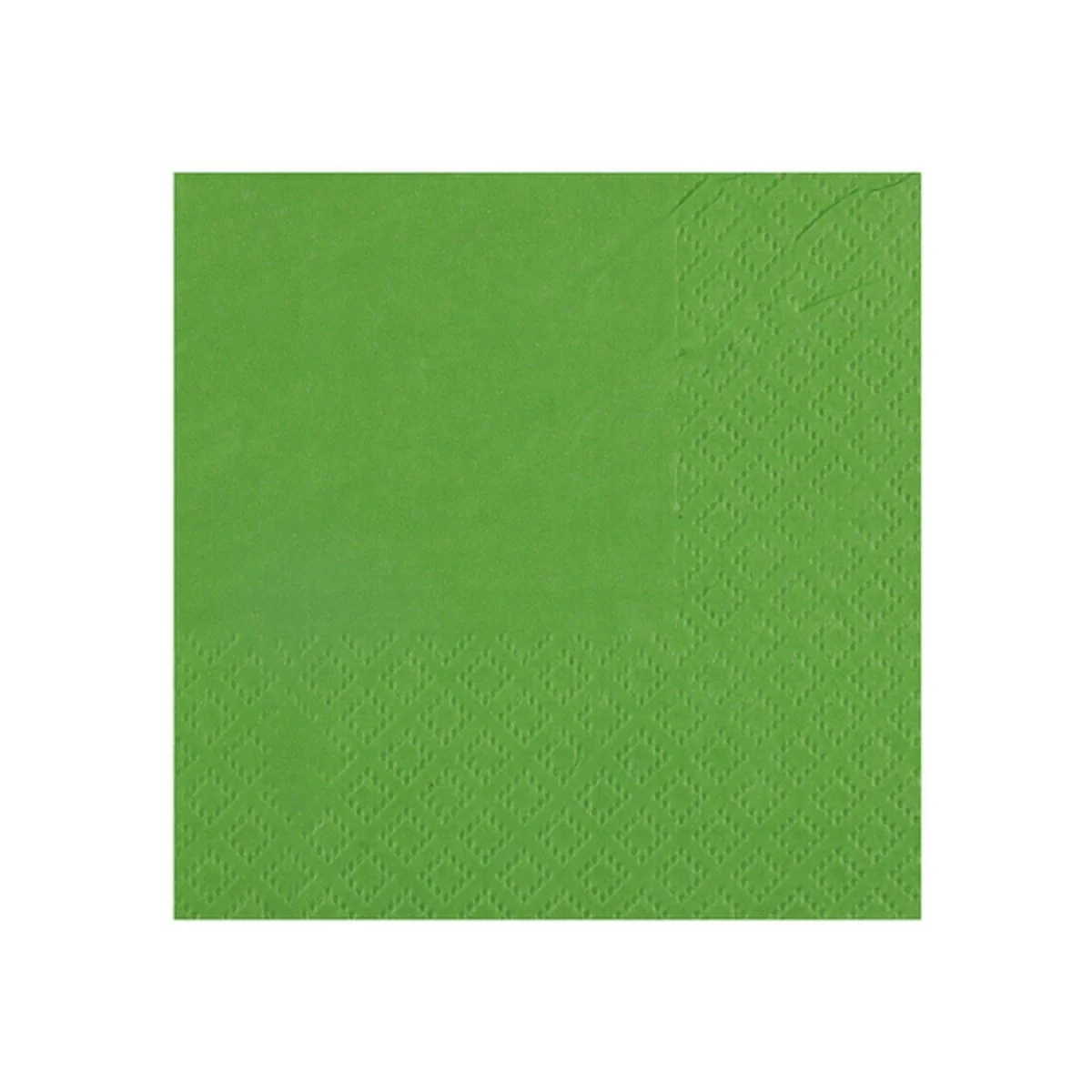 Green Small Compostable Beverage Paper Party Napkins, 25 Count