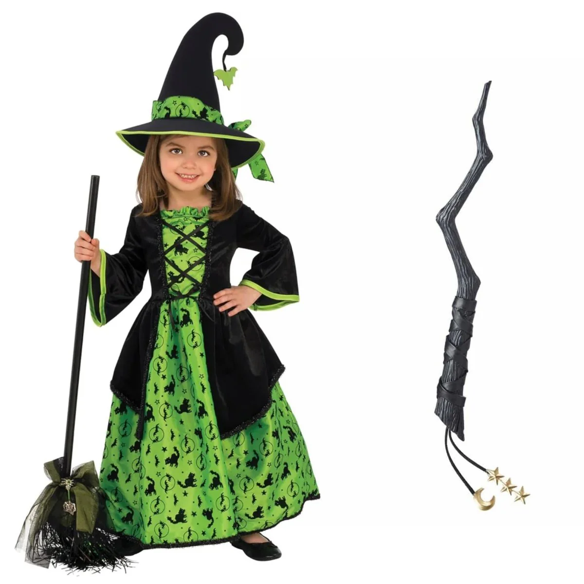 Green Witch Costume Kit for Toddlers