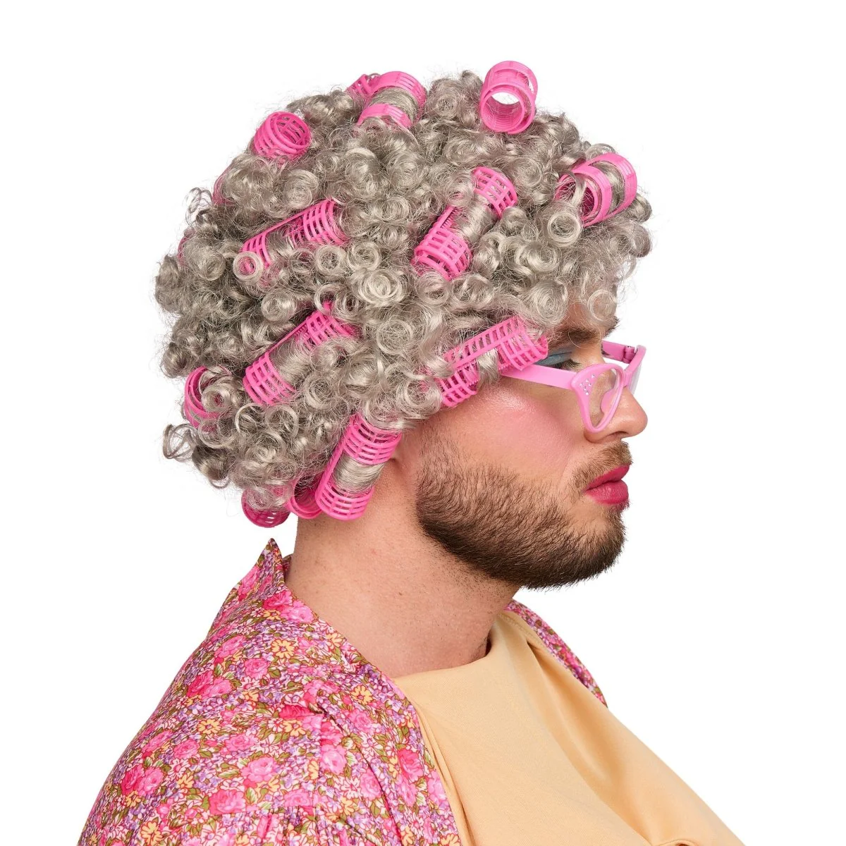 Grey Granny Wig for Adults - Image 2