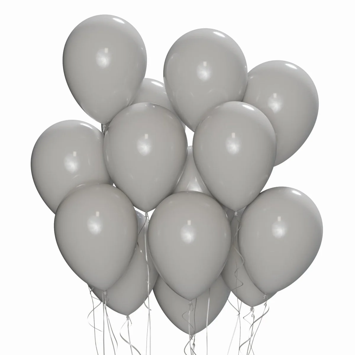 Grey Latex Balloon 12 Inches, 15 Count