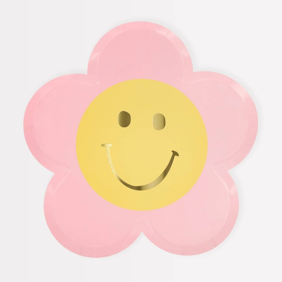 Happy Icons Large Flower Shaped Lunch Paper Plates, 9 Inches, 8 Count