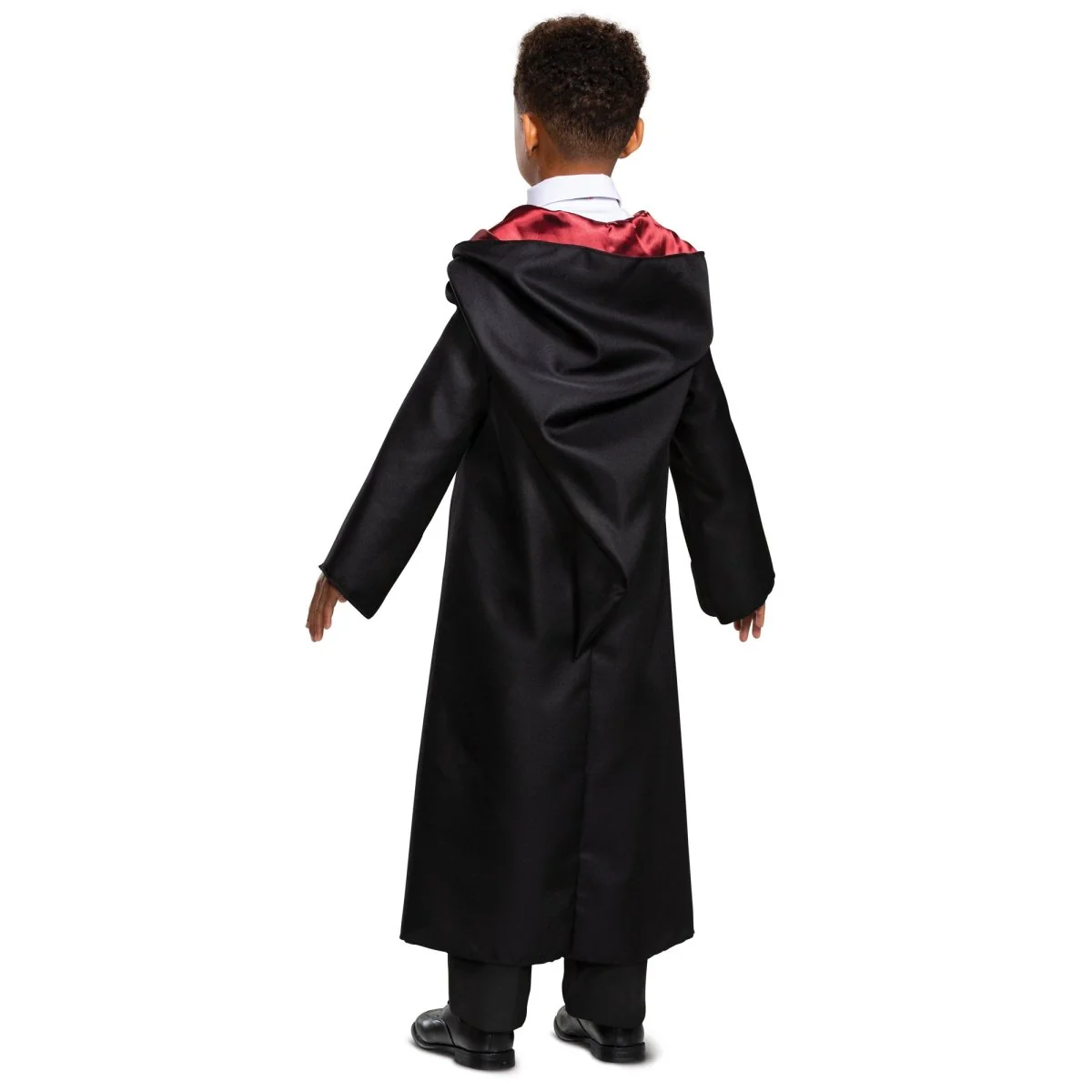 Harry Potter Gryffindor Classic Robe Costume for Kids, Black and Red Satin Robe - Image 2