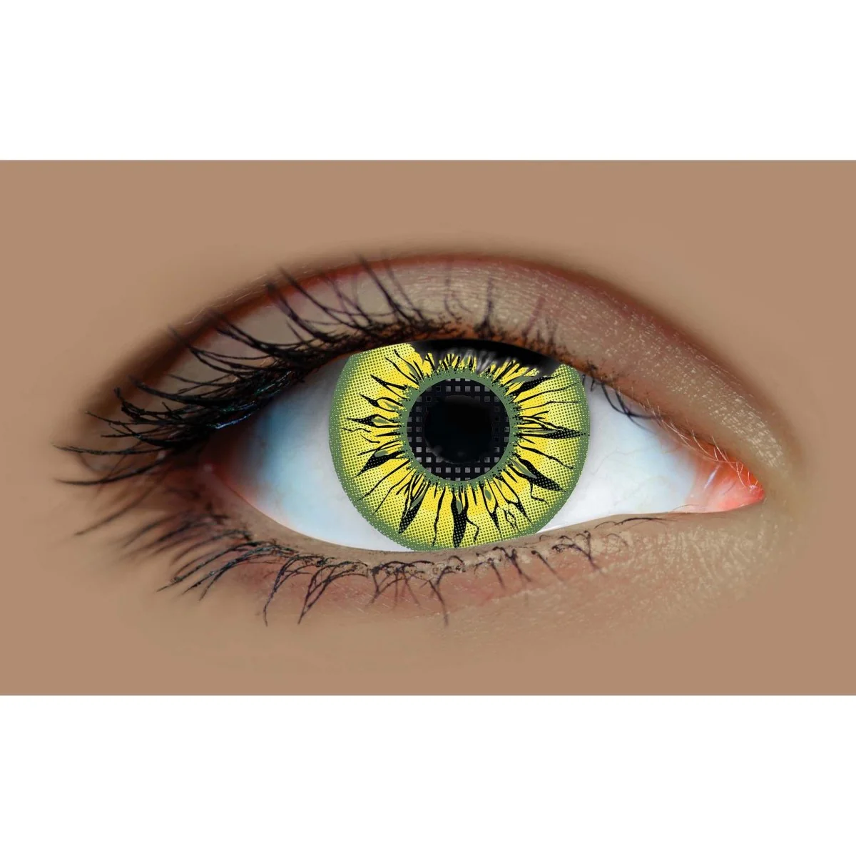 PRIMAL® Himiko Toga - Yellow Coloured Contact Lenses, 3 Month Usage