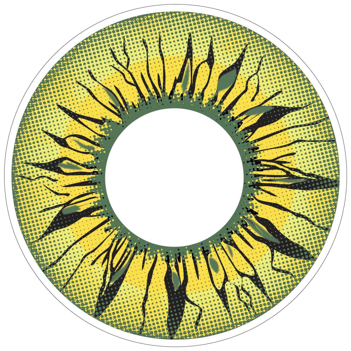 PRIMAL® Himiko Toga - Yellow Coloured Contact Lenses, 3 Month Usage - Image 2
