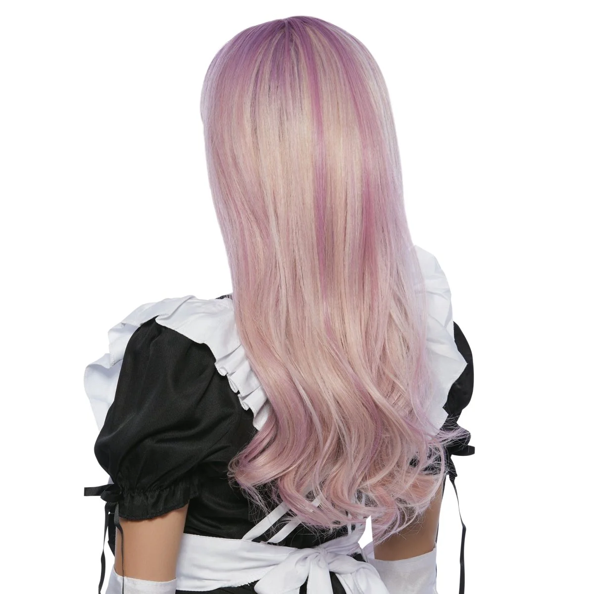 Hana Pink Wavy Long Wig for Adults - Image 3