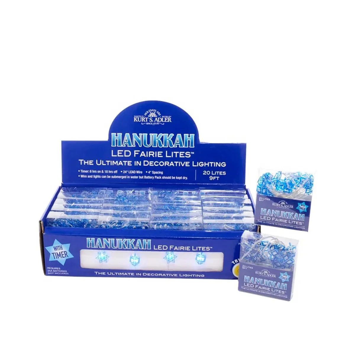 Hanukkah LED Light Set, 108 Inches, 1 Count