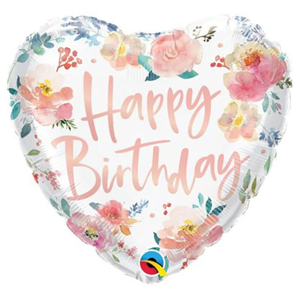 Happy Birthday Flower Foil Balloon, 18 in