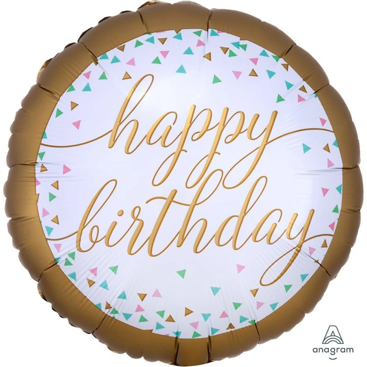 Happy Birthday Pastel Foil Balloon, 18 inches