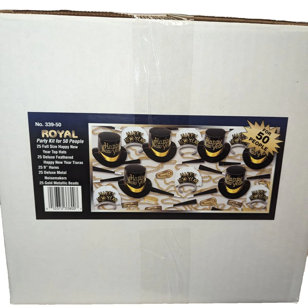 Happy New Year Royal Party Kit for 50 People, 125 Count - Image 3