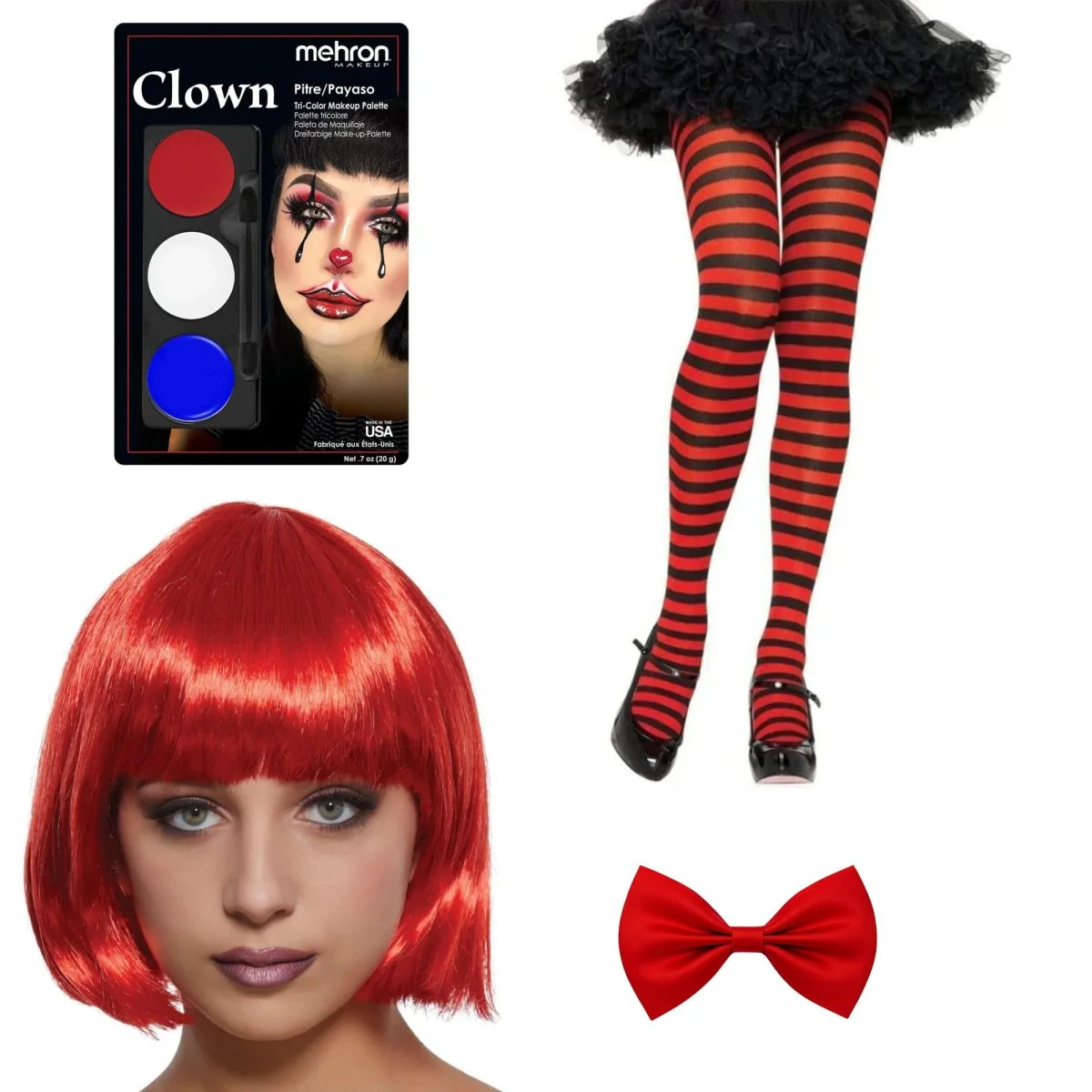 Harlequin Clown Costume Accessory Kit