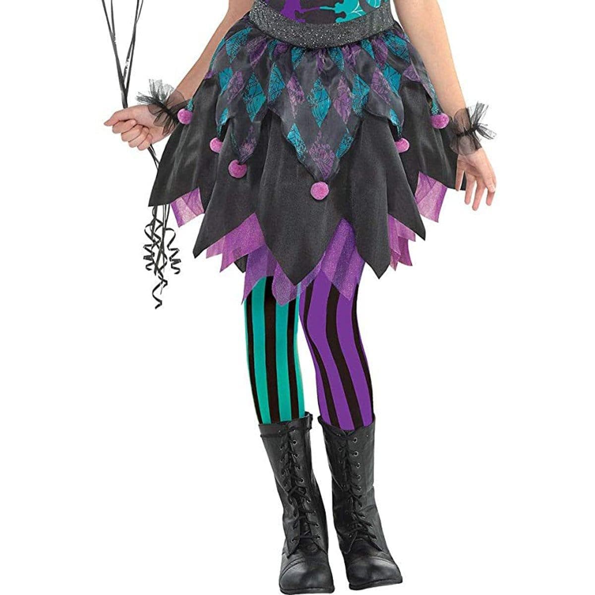 Haunted Harlequin Costume for Kids - Image 3