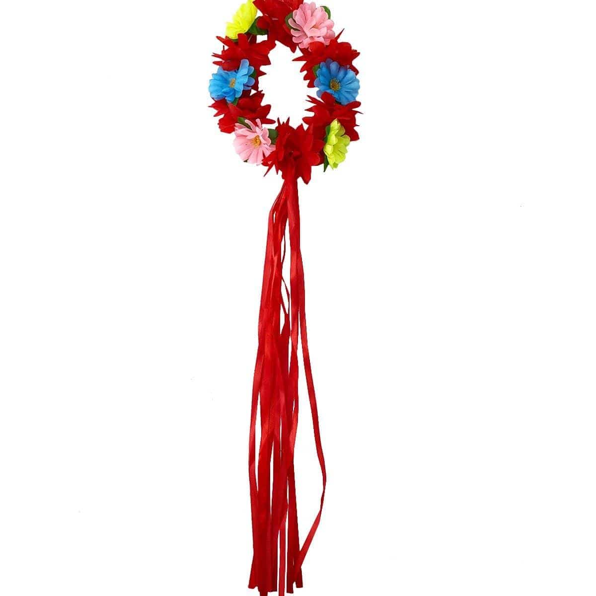 Red Hawaiian Flower Crown