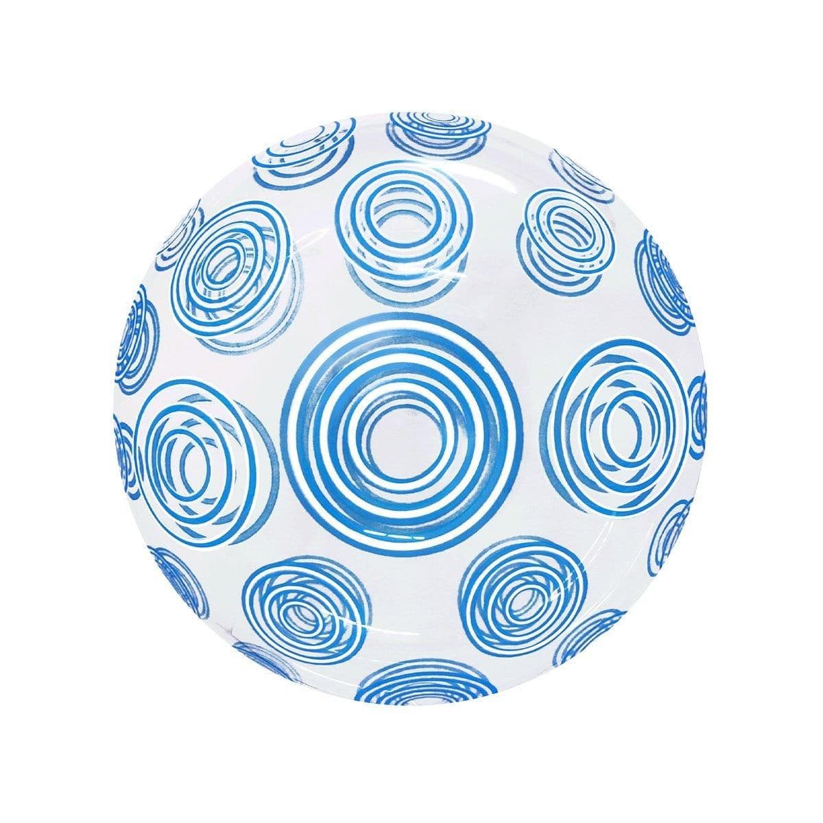 HD Bubble Balloon, Blue Circles, 20 Inches