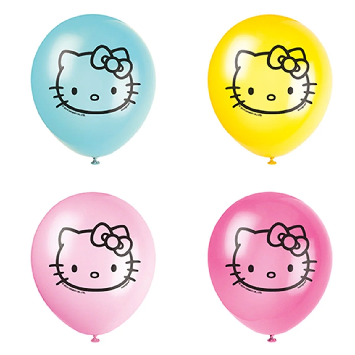 Hello Kitty and Friends Birthday Latex Balloons, 12 Inches, 8 Count