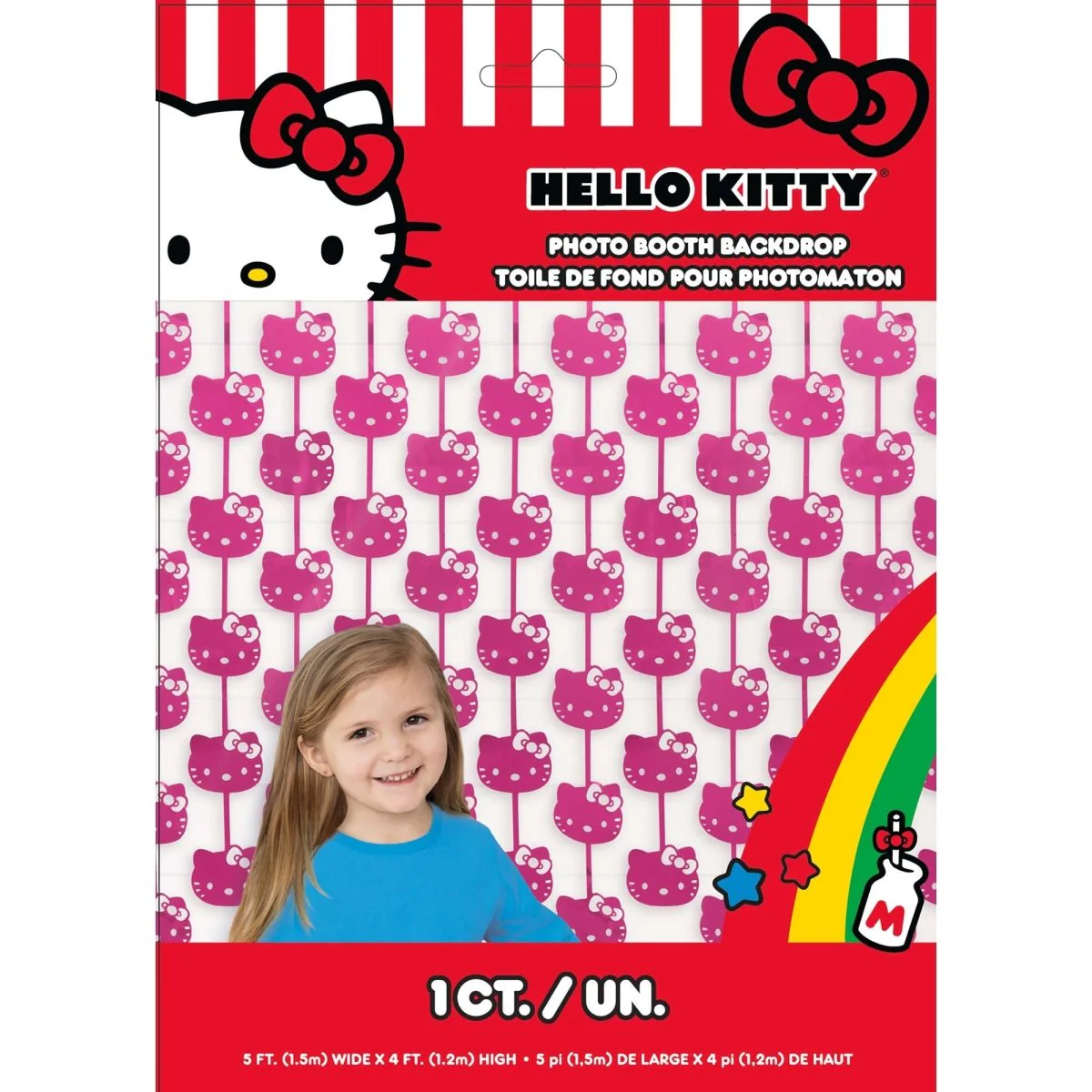 Hello Kitty and Friends Birthday Scene Setter, 60 x 48 Inches, 1 Count