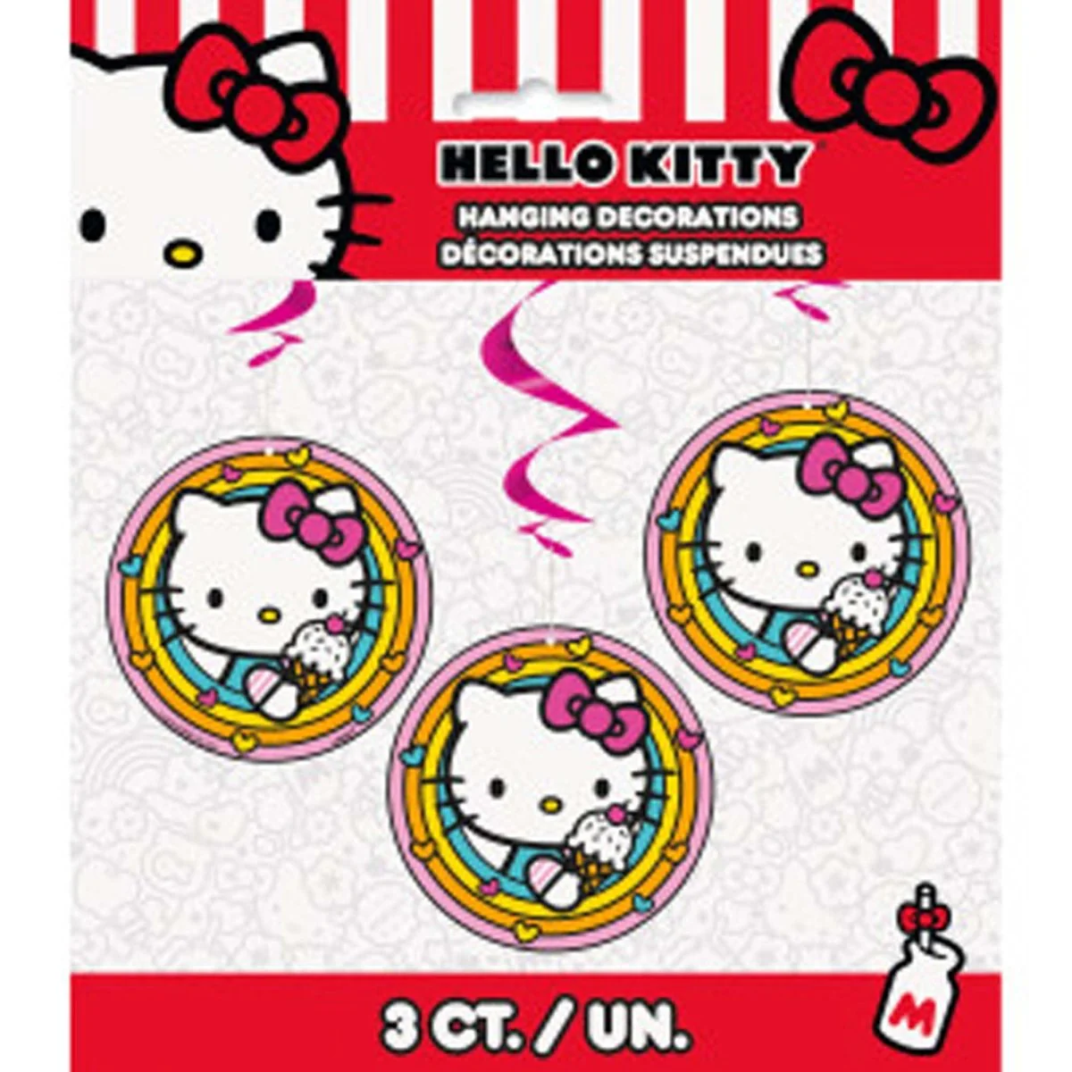 Hello Kitty and Friends Birthday Spiral Decoration Kit with Cutouts, 3 Count - Image 2