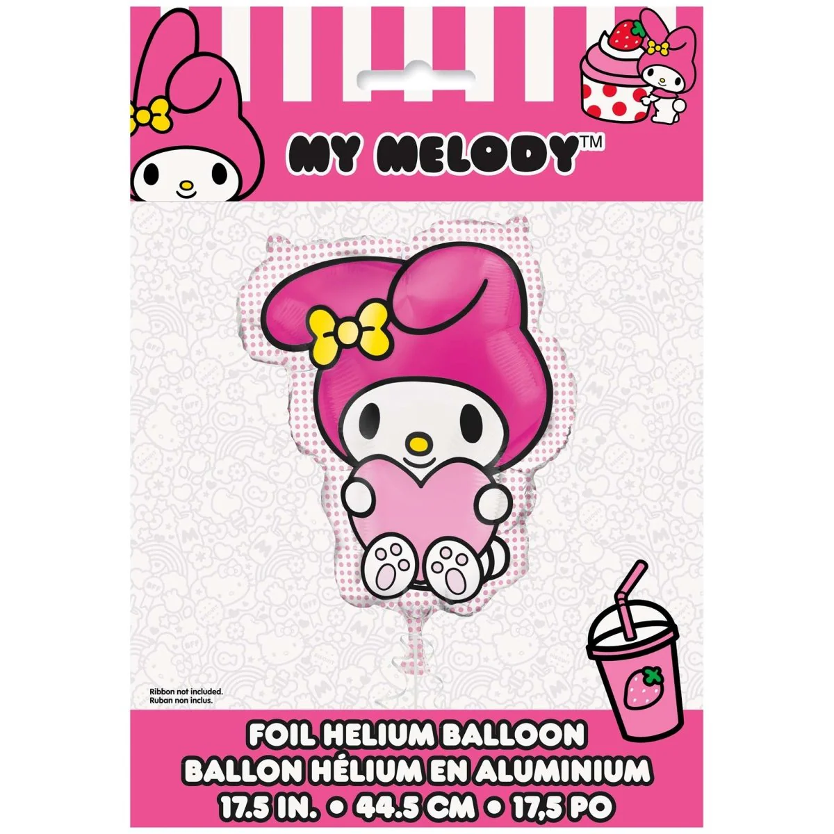 Hello Kitty My Melody Shaped Foil Balloon, 20 Inches, 1 Count - Image 2