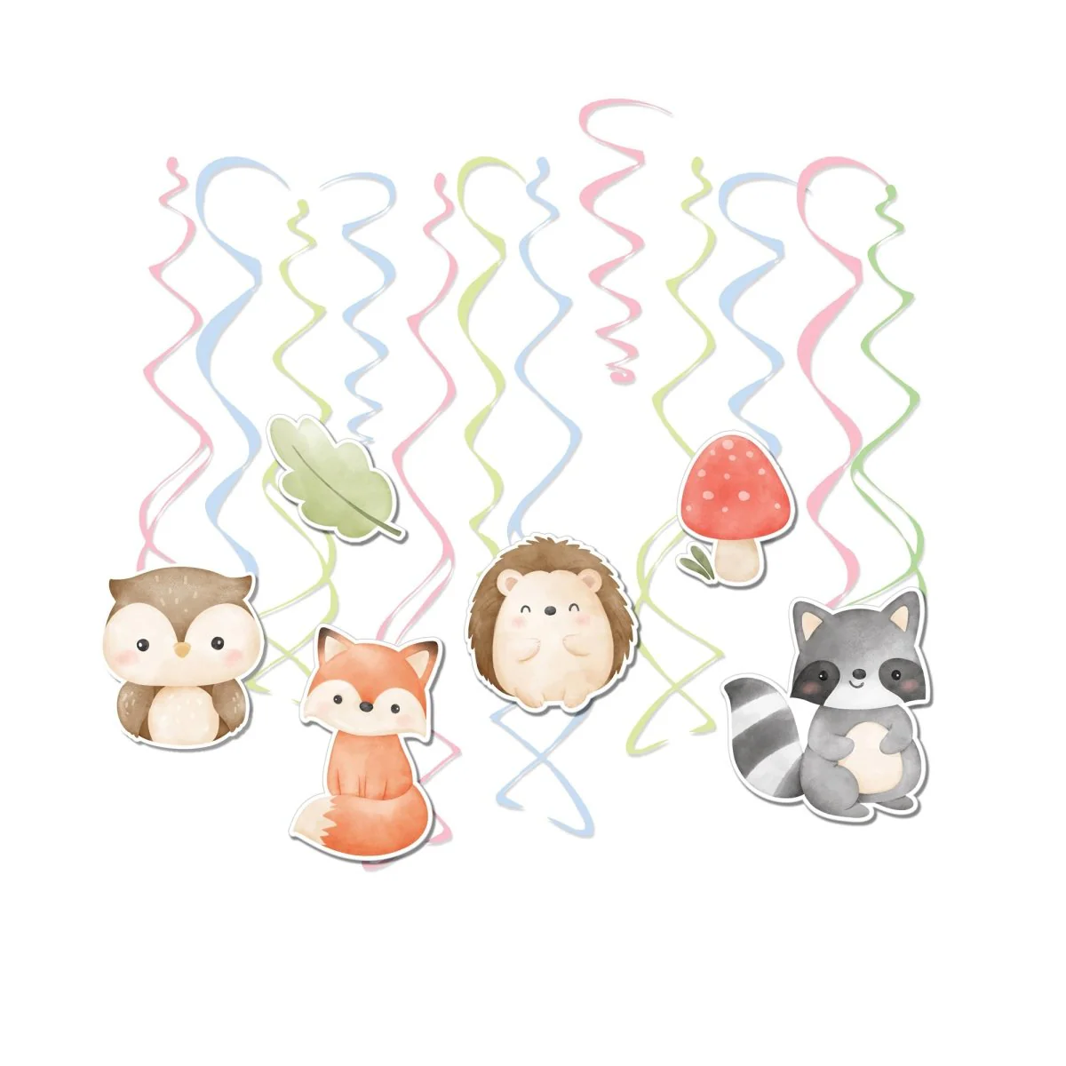 Hello Little One Spiral Decoration Kit with Cutouts, 12 Count