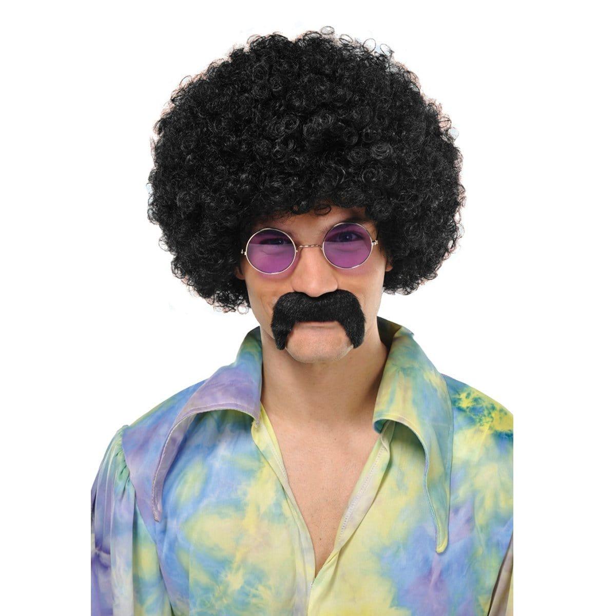 Black hippie mustache