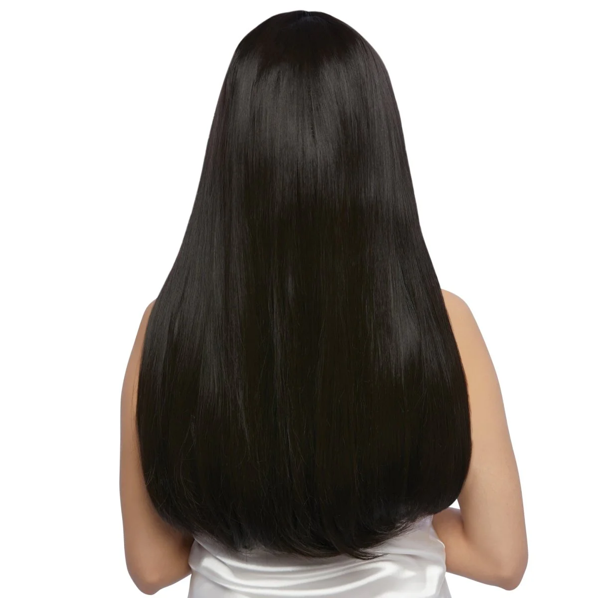 Hitoha Black Long Wig for Adults - Image 3