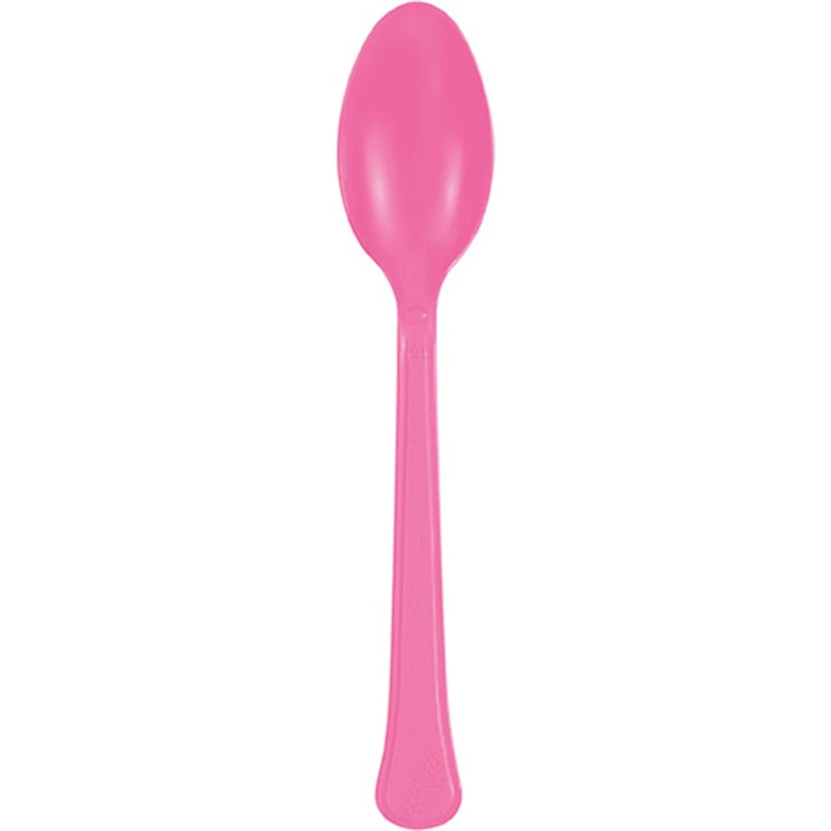 Hot Pink Plastic Spoons, 20 Count
