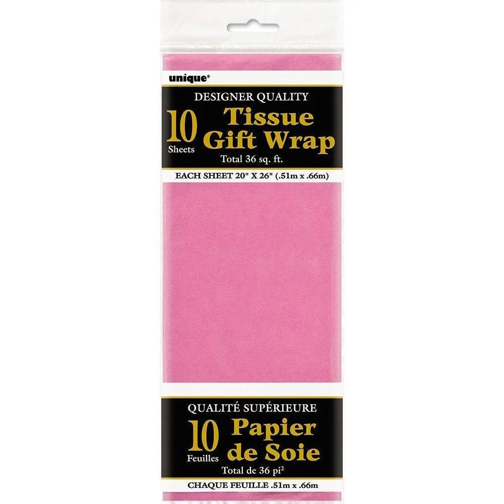 Hot Pink Tissue Sheets