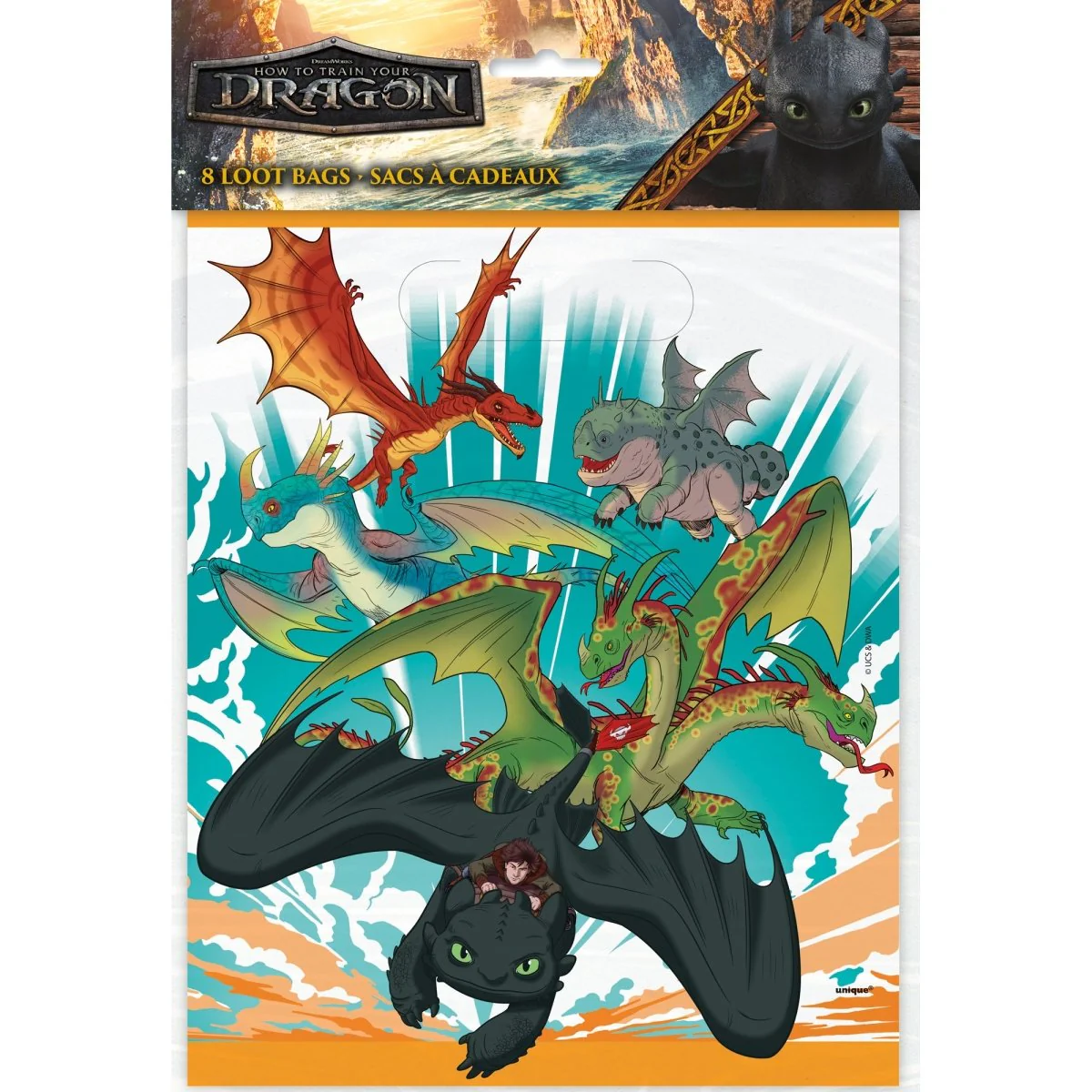 How to Train your Dragon Loot Bags, 8 Count