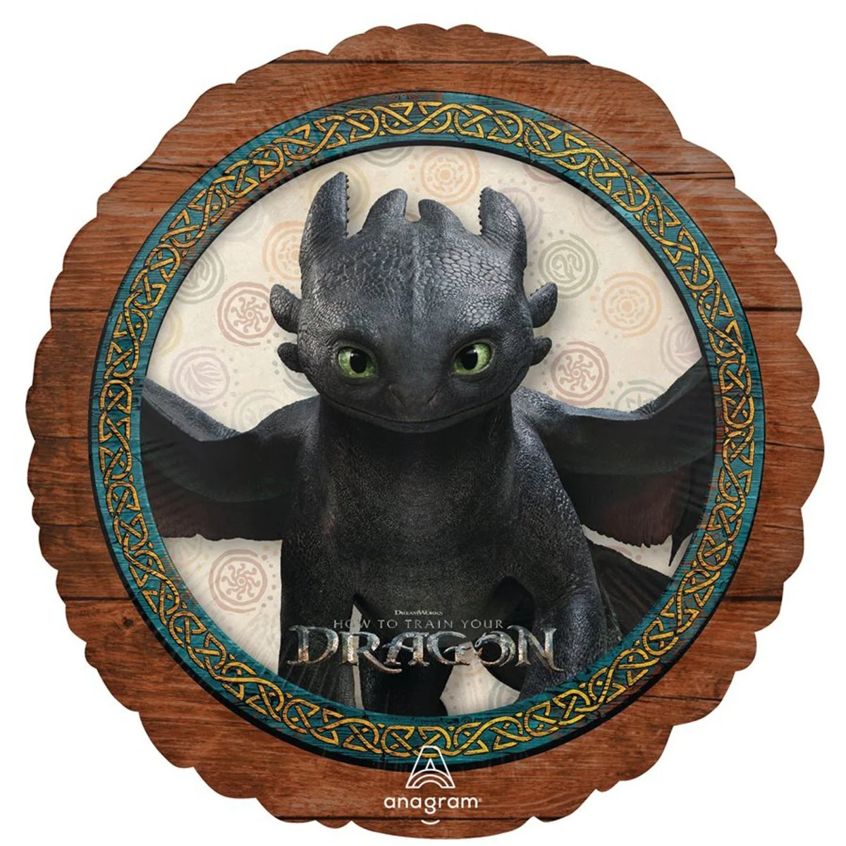 How to Train your Dragon Round Foil Balloon, 18 Inches, 1 Count