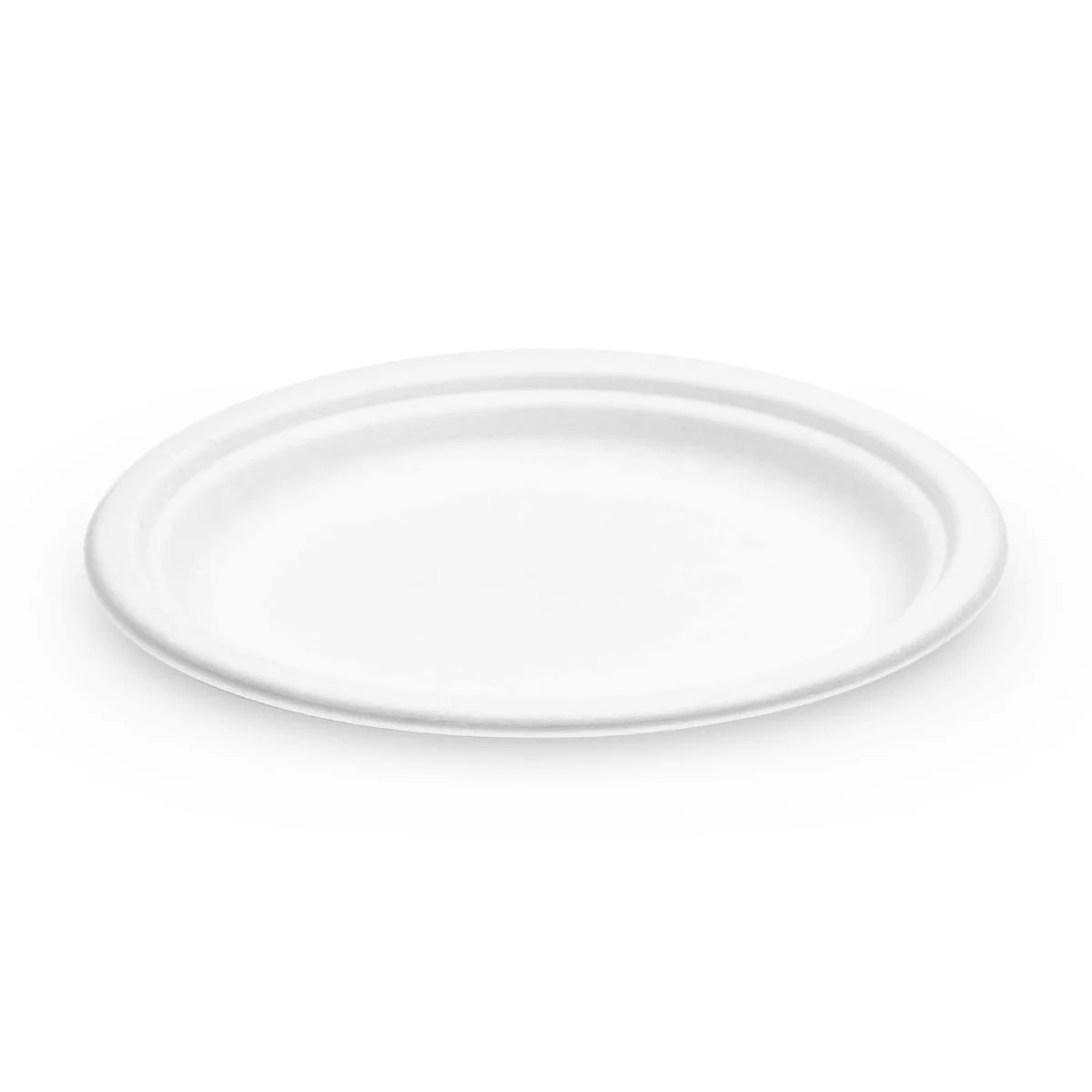 iECO Small Round Dessert Bagasse Plates, 7 Inches, 15 Count - Image 2