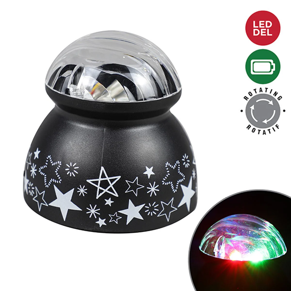 Indoor Motion Mosaic LED Table Top Ball, 3,93 Inches