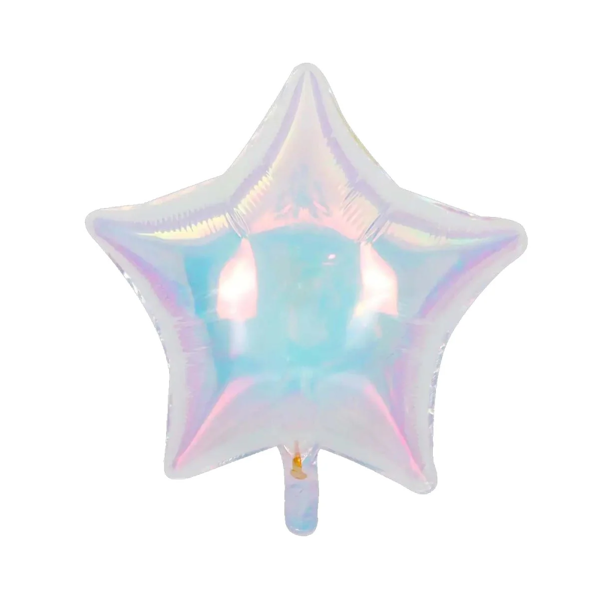 Iridescent Air-Filled Star Shaped Foil Balloon, 18 Inches, 1 Count
