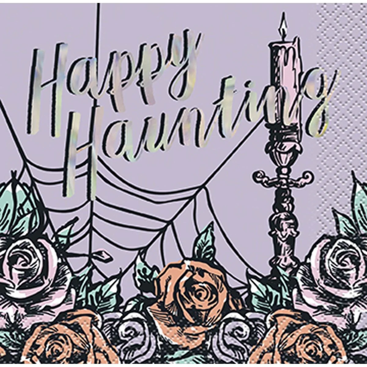 Iridescent Hauntings Small Beverage Napkins, 16 Count