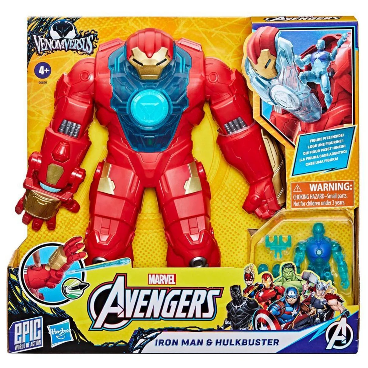 Iron Man & Hulkbuster Action Figure, Avengers, 1 Count - Image 2