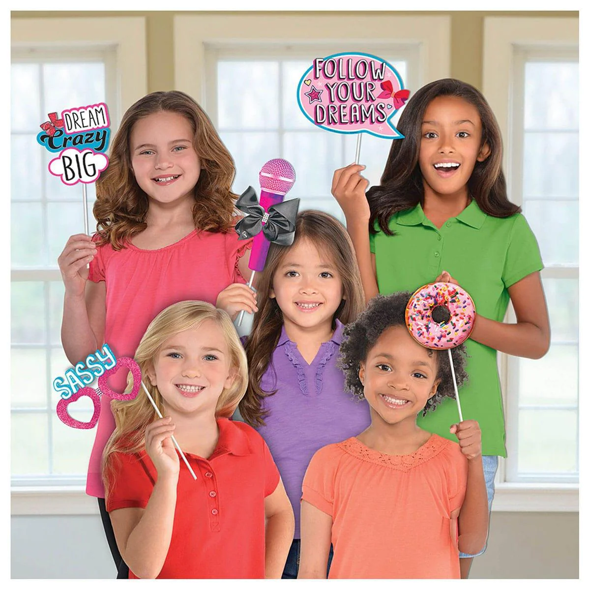 JoJo Siwa Photo Booth Props, 12 Count
